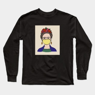 Frida Kahlo Social Distance Long Sleeve T-Shirt